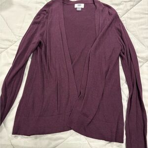 Old Navy Open-Front Cardigan Sweater - Plum
